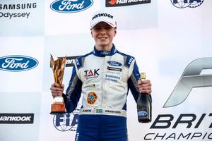 PODIUM for GRANFORS keeps FORTEC MOTORSPORT'S
BRITISH F4 title hopes alive at DONINGTON PARK