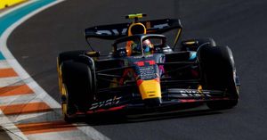 Perez Takes Miami Pole on Leclerc's Late Accident
