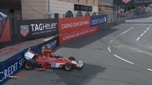 Leclerc crashes classic Niki Lauda Ferrari F1 car in Monaco